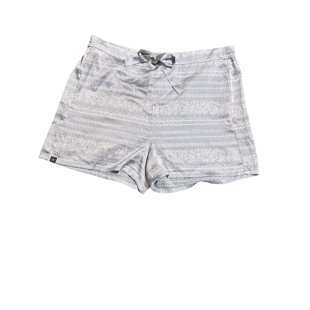 Barefoot Dreams Gray Patterned Sleep Shorts